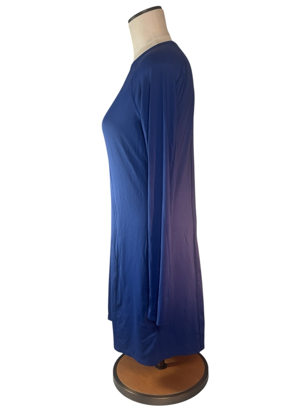 Bloq UV Navy Blue Long Sleeve UPF 50+ Swim Dress Modest Beach Pool Vacation - Picture 4 of 6